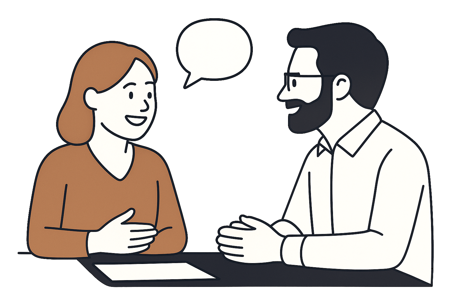 Illustration of HR professionals engaging with employees